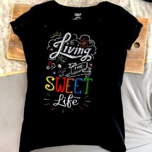 Bought at the M&M store in New York size Large says “living the sweet life”